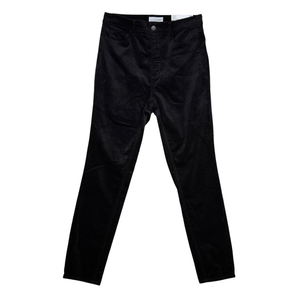 LOFT The Skinny High Rise Jeans Black Size 28 6 Regular 545282 NWT